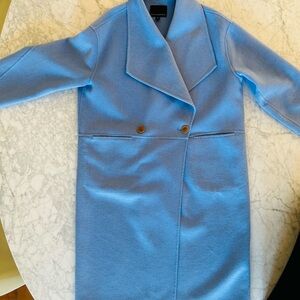 Banana Republic Sky Blue Wool Coat